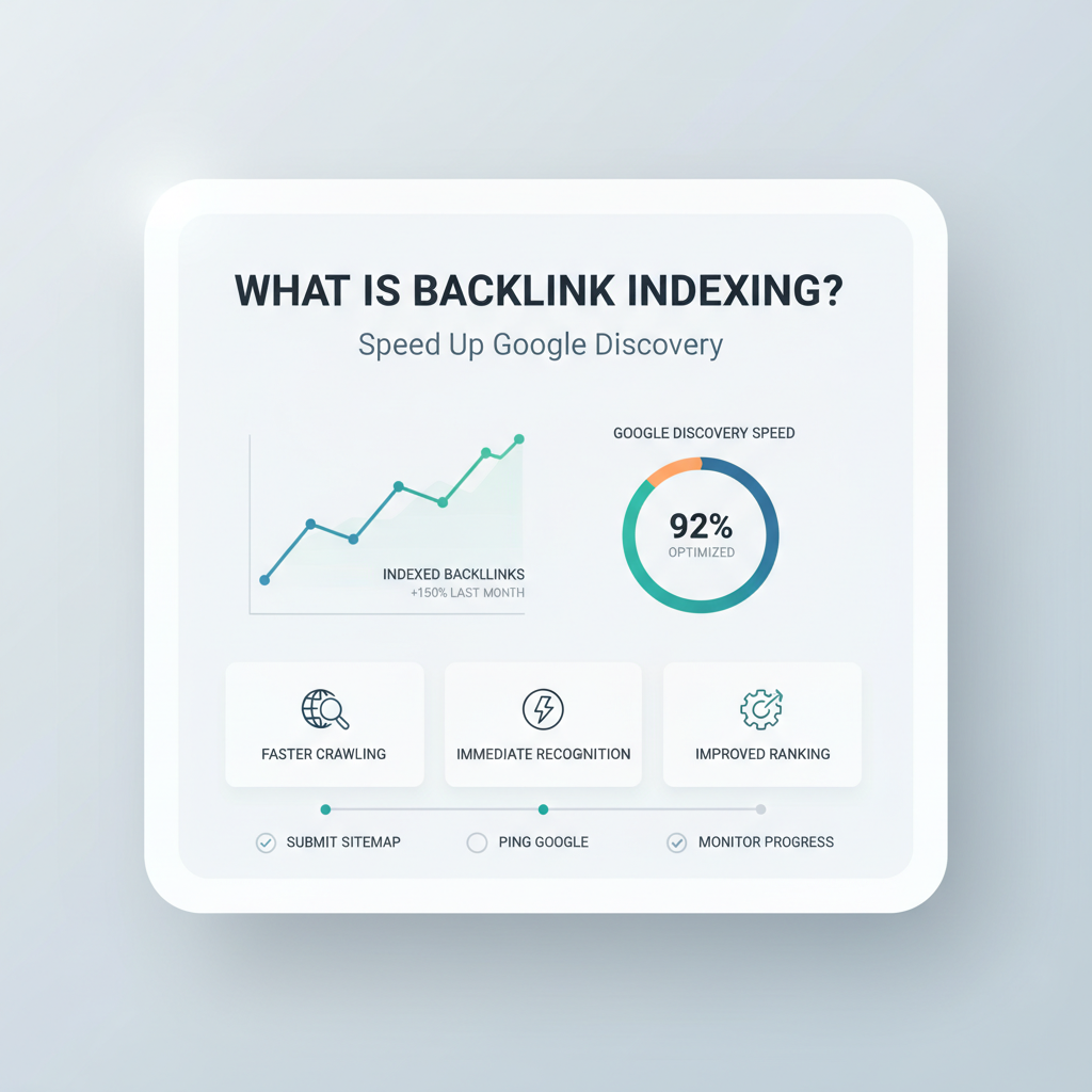 Illustration: What Is Backlink Indexing? Speed Up Google Discovery